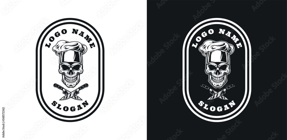 Skull Graphic Logo Design Vector