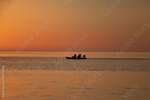 Boating at Dusk © Bruce