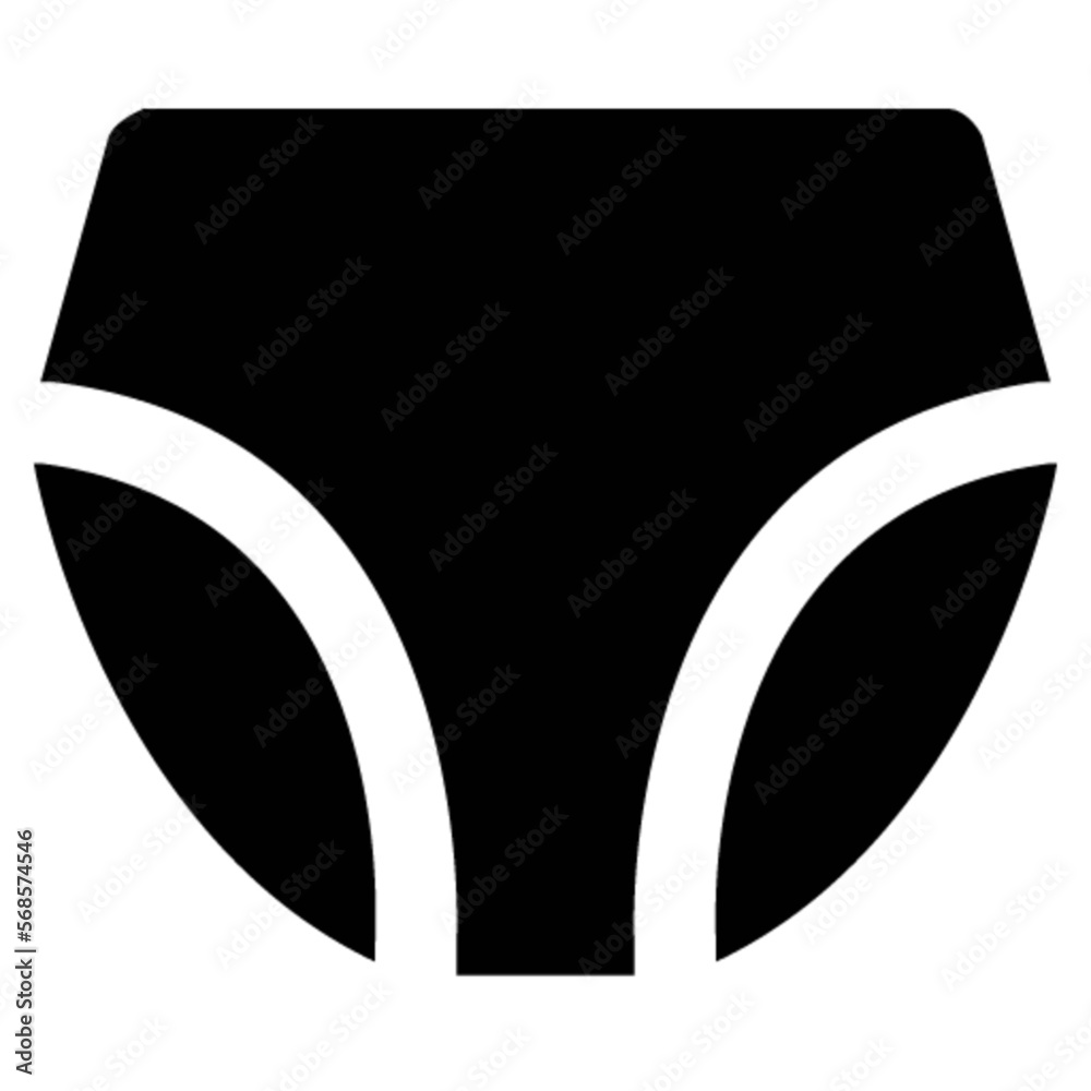 underwear vector, icon, symbol, logo, clipart, isolated. vector