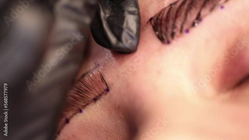 Eyebrow microblading