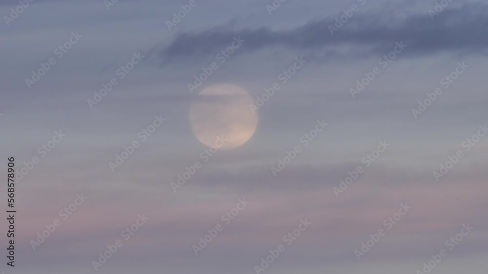 Moon close moving in time lapse with clouds Moon close moving in time lapse with clouds