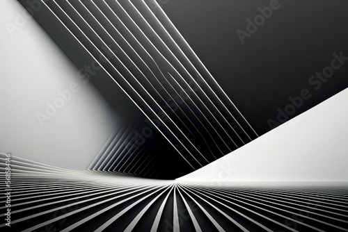 Black and white background with abstract lines pattern