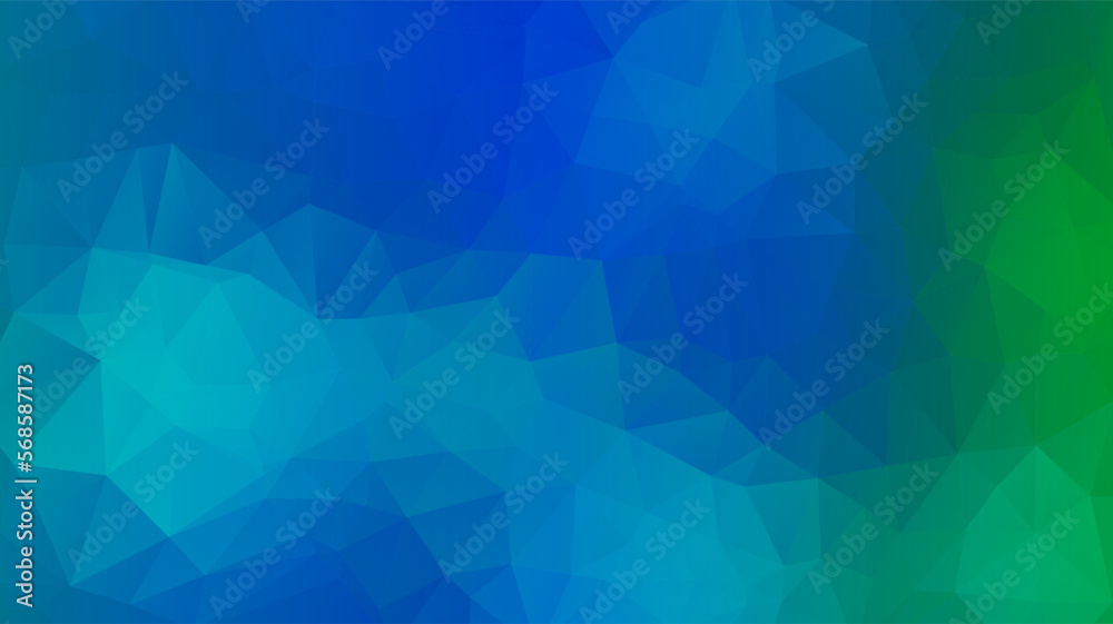 Obraz premium Blue gradient polygonal background. Blue polygon pattern. Blue green gradient polygonal pattern. Gradient polygonal pattern background. Abstract blue polygonal pattern.