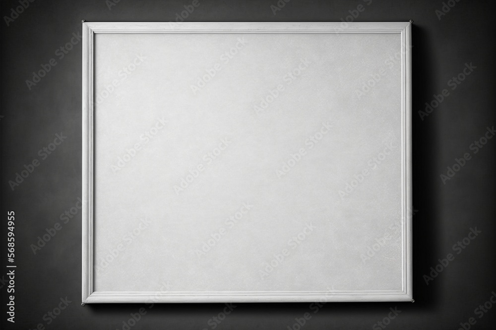 Fototapeta premium Vertical shot of Empty picture frame with copy space for quotes, products, photos Generative AI