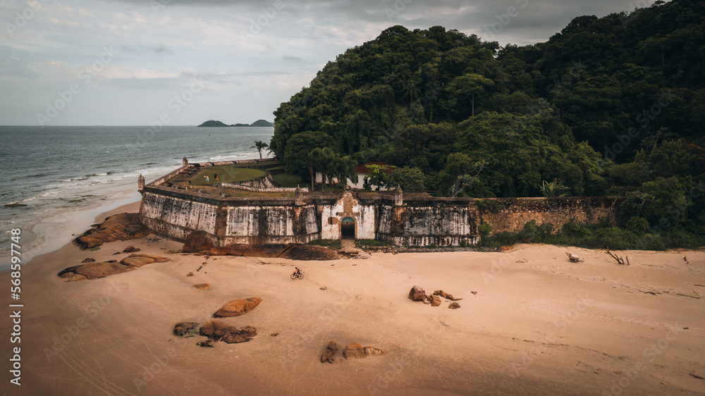 Our Lady of Pleasures Fortress (Fortaleza de Nossa Senhora dos Prazeres) in Honey Island (Ilha do Mel), Parana Brazil