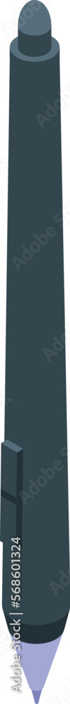 Fototapeta premium Pen icon isometric vector. Digital sign. Pad pencil