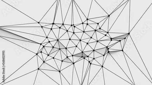 Abstract technology connecting lines and dots. Internet network. Atom connection scientific structure.