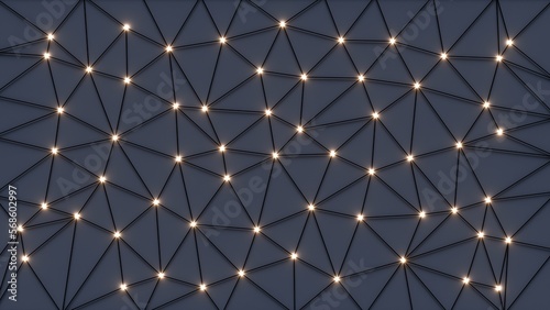 Connecting lines and glowing dots. Internet network. Communication pattern. Internet network abstract background.