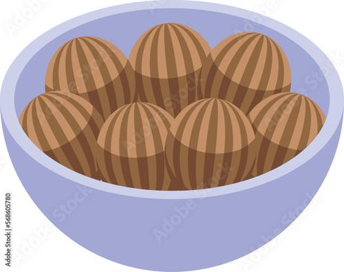Chocolate churro icon isometric vector. Spain food. Mexican food