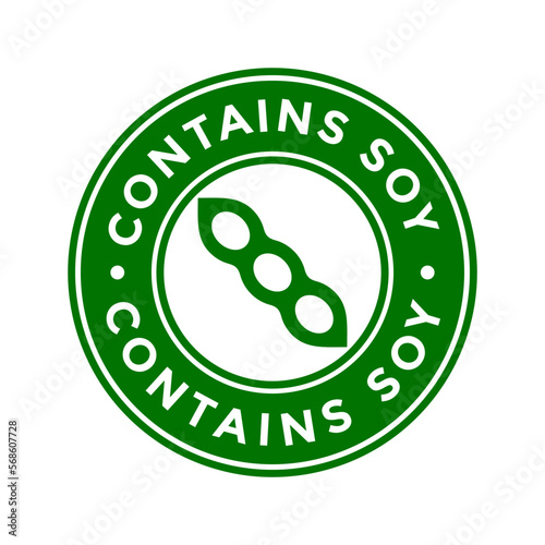 Contains soy vector logo or badge template.