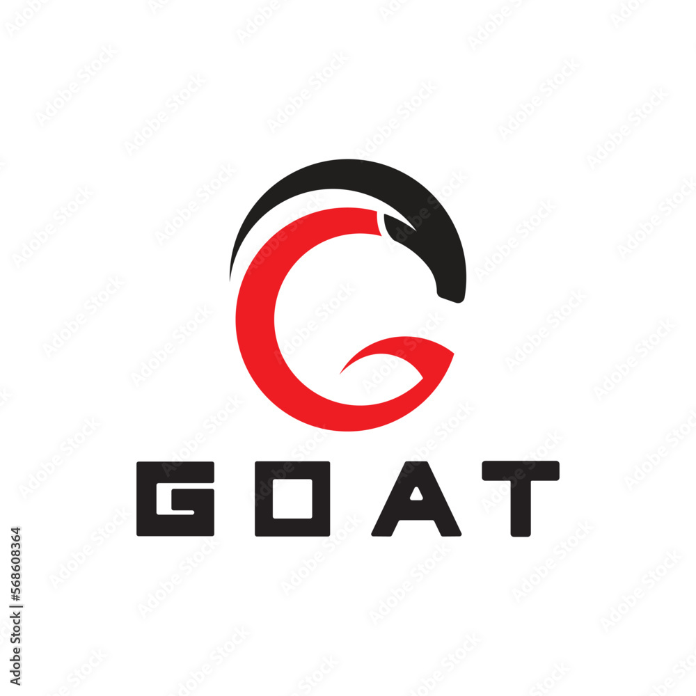 Letter G Goat Head Logo-Vector illustration Letter G Goat Head Logo-Vector illustration