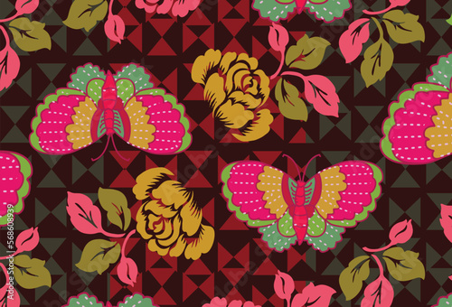 Indonesian batik motif, Batik is a technique of wax-resist dyeing applied to whole cloth, or cloth made using this technique originated from Indonesia