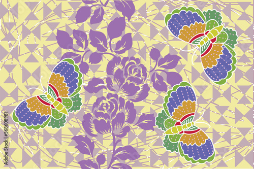 Indonesian batik motif, Batik is a technique of wax-resist dyeing applied to whole cloth, or cloth made using this technique originated from Indonesia