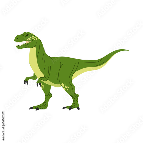 T-rex dinosaur, tyrant lizard isolate cartoon dino