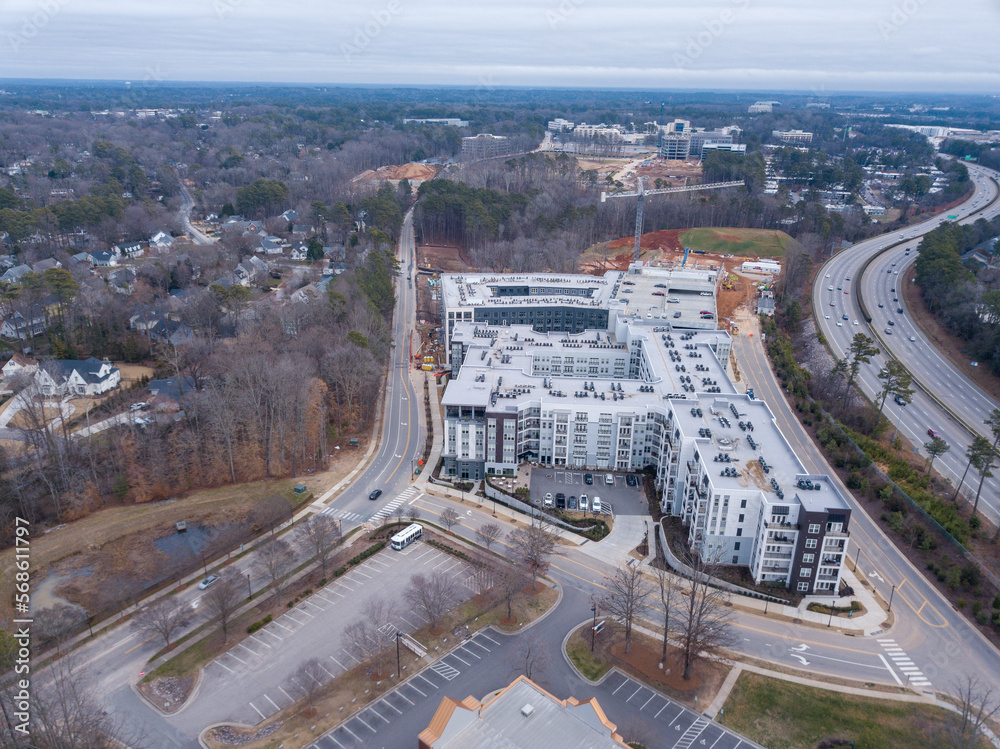 NC buildings by drone