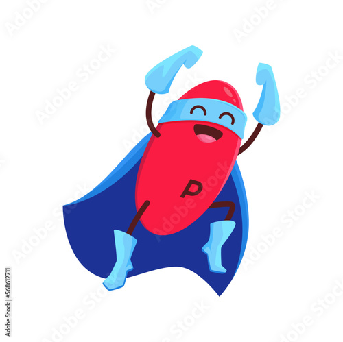 Cartoon phosphorus superhero comics micronutrient