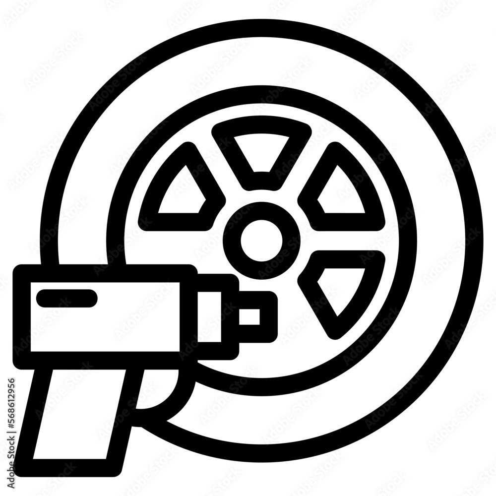 tire service icon or logo isolated sign symbol vector illustration - high quality black style vector icons tire service icon or logo isolated sign symbol vector illustration - high quality black style vector icons