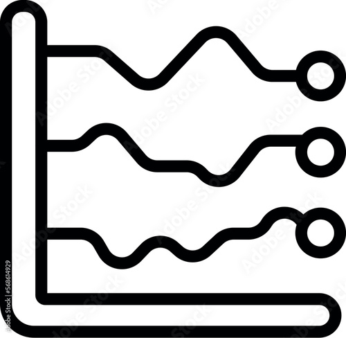 Graph population icon outline vector. Human team. Customer society