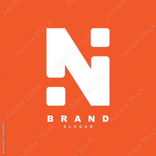 Letter N, IN or NI logo design for your brand or business