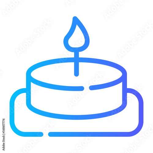 candle gradient icon