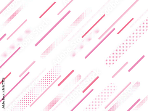 背景画像 透過 ポップ 斜線 ドットかわいい ピンク色