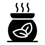aromatherapy glyph icon
