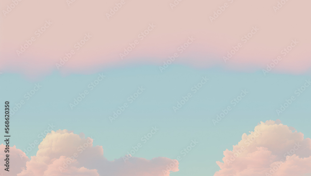 Sweet pastel color beautiful background with copy space graphic illustration. Generative ai. Sweet pastel color beautiful background with copy space graphic illustration. Generative ai.