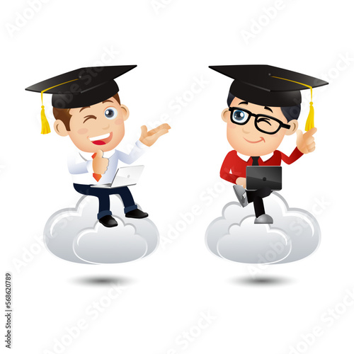People Set - e-learning concept
