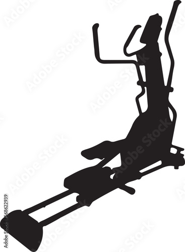 Ellipticals machine icon. Training bench icon. Fitness icon set. Gym equipment set. Varieties of workout or body building equipment. Group of fitness set