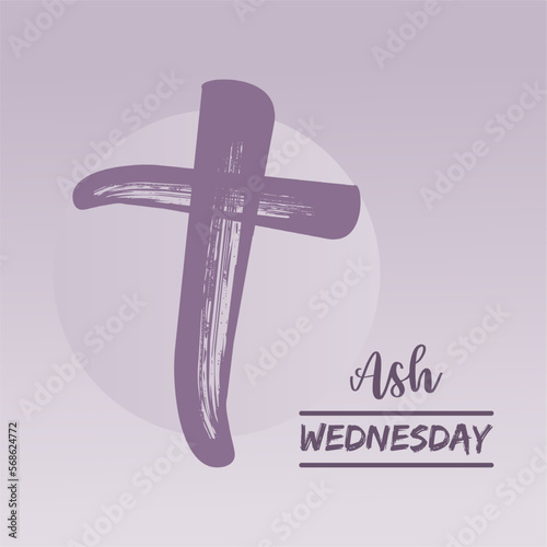 vector ink ash wednesday illustration background