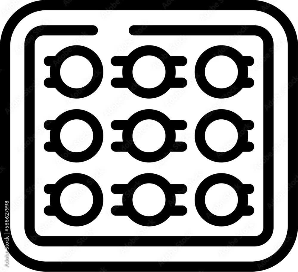 Artist palette icon outline vector. Art studio. Paint design Artist palette icon outline vector. Art studio. Paint design