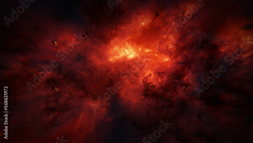 nebula in the space © adison