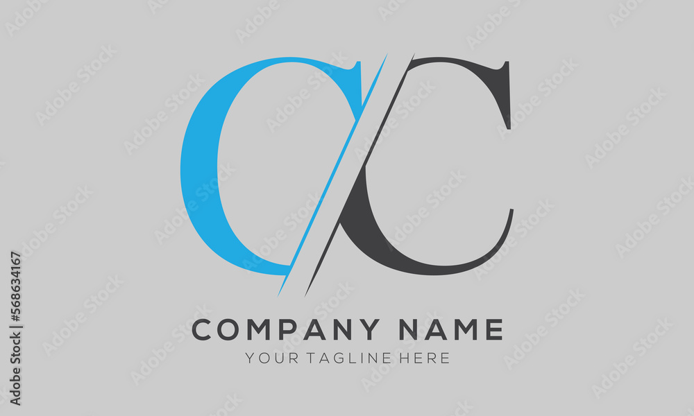 CC letter logo design template elements. CC letter vector logo. CC letter logo design template elements. CC letter vector logo.