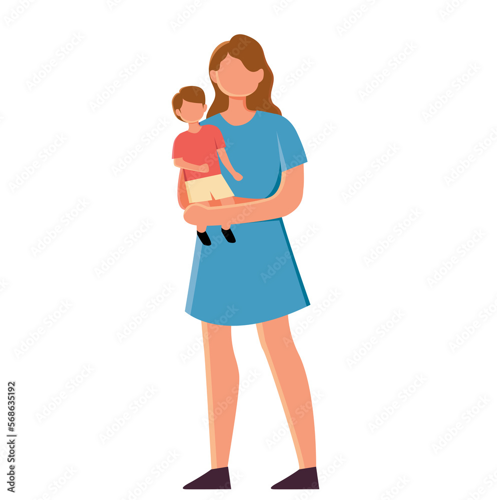 mom and child isolated mom and child isolated