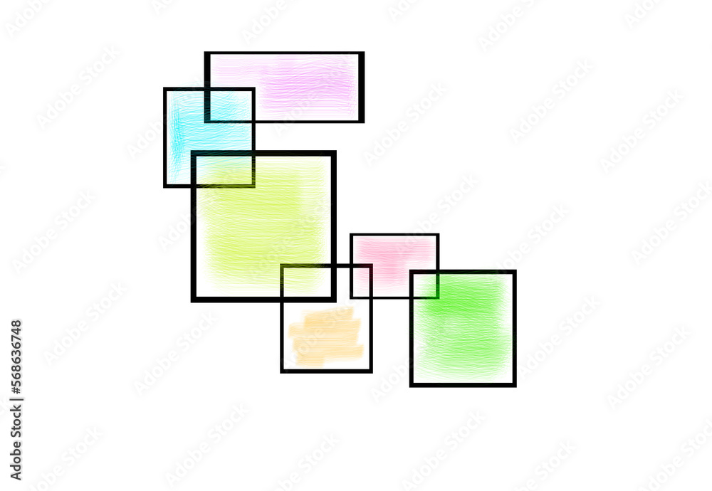 abstraction from rectangles in pastel colors abstraction from rectangles in pastel colors