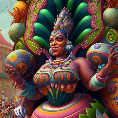 carnival in brazil  excited and happy