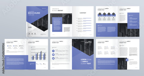 layout template for company profile ,annual report , brochures, flyers, leaflet, magazine, book with cover page design	
