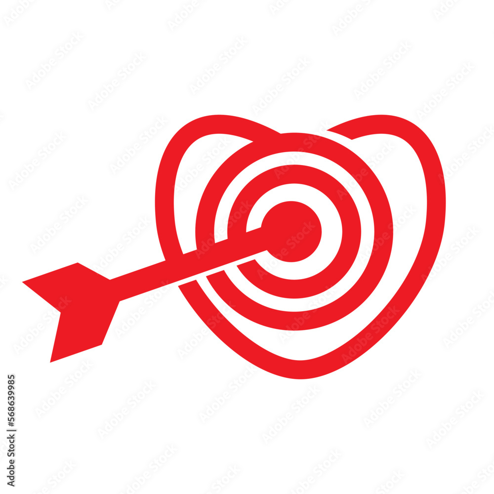 love target with arrow