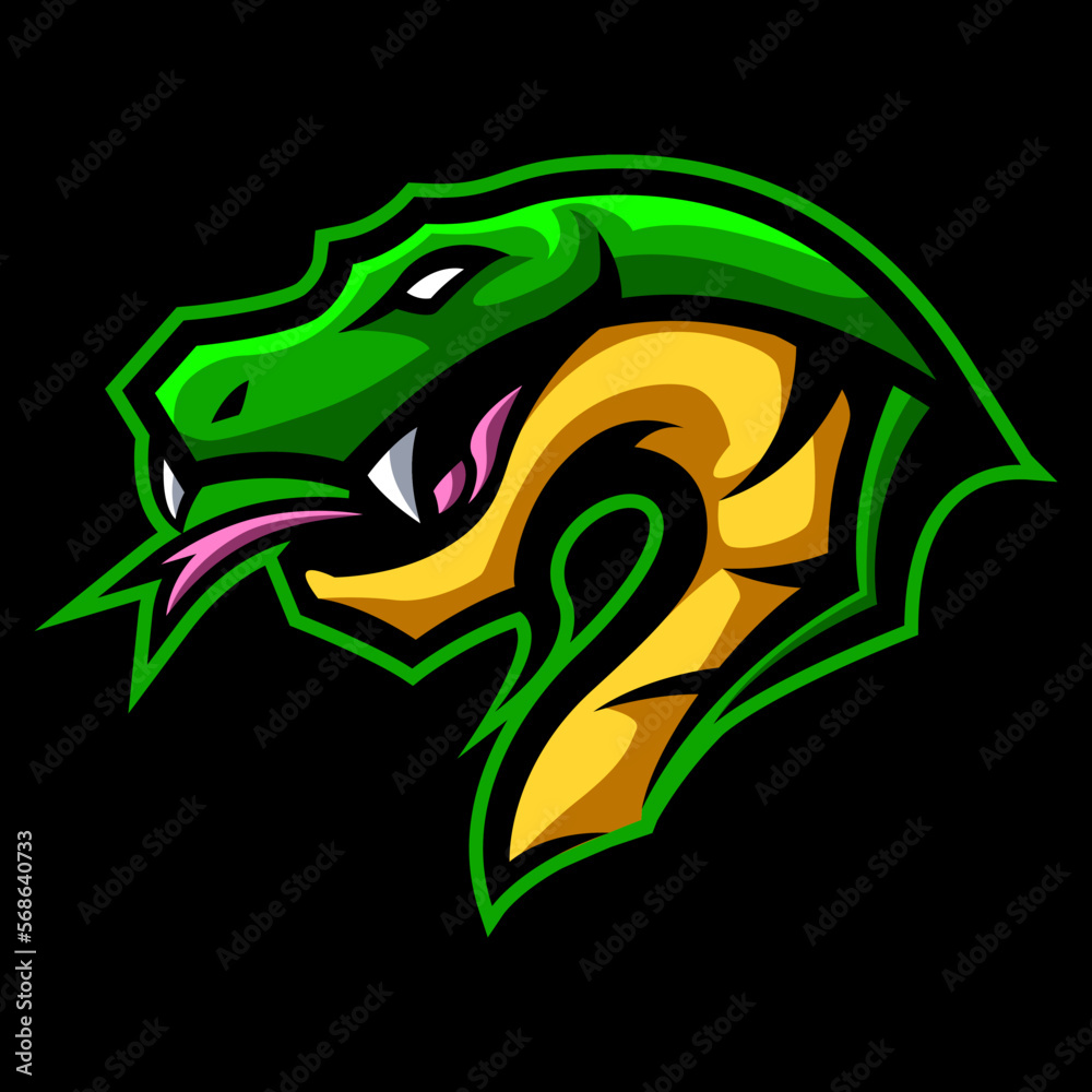 Obraz premium illustration vector graphic of Snake Serpent mascot logo perfect for sport