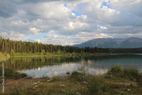 lake and clouds, Jasper National Park, Alberta