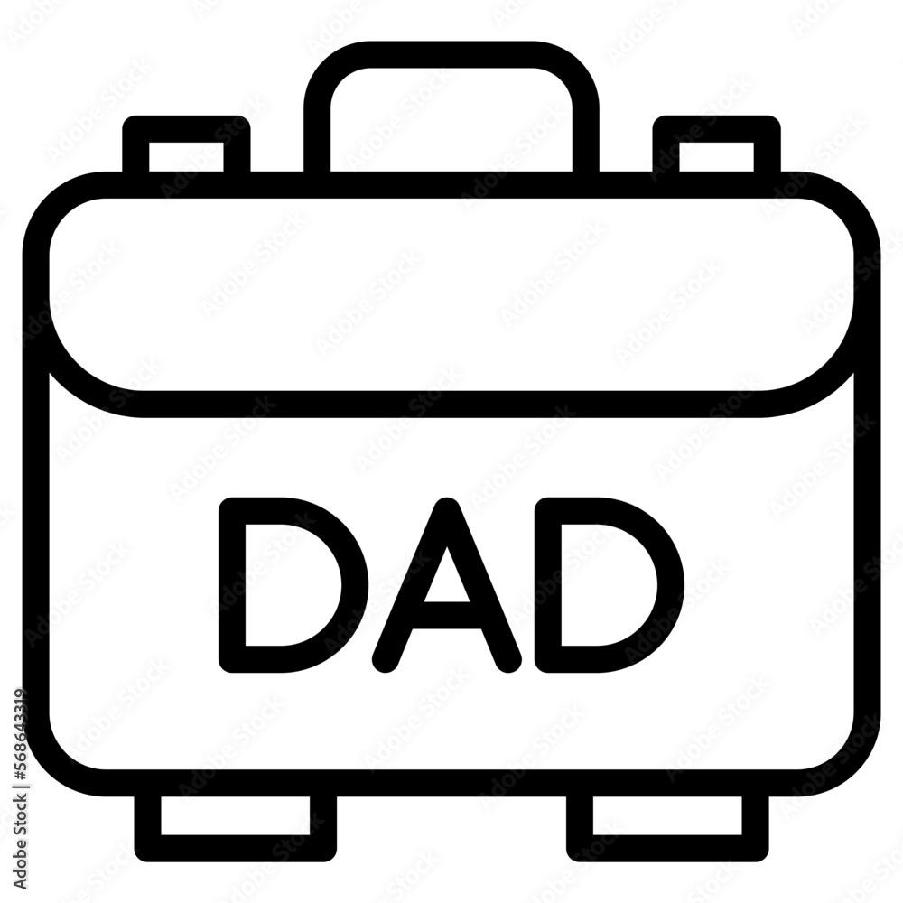 briefcase father day icon briefcase father day icon