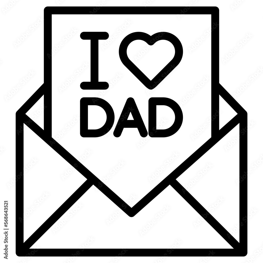 father's envelope icon