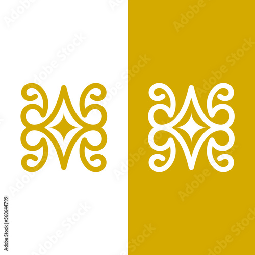 Golden Decoration Ornament Logo