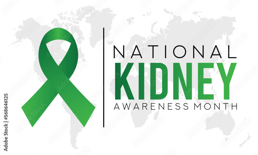 National Kidney month observed annually in March to raise awareness about kidney disease.Medical healthcare concept.Poster banner and background vector illustration. National Kidney month observed annually in March to raise awareness about kidney disease.Medical healthcare concept.Poster banner and background vector illustration.
