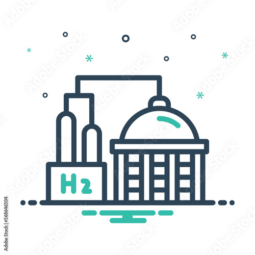 Mix icon for hydrogen