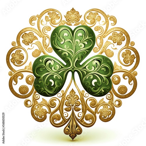 ornate shamrock photo