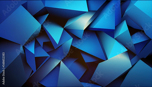 Abstract 3d blue background for presentation design. Generative Ai. Modern technology background. Suit for business  corporate  banner  backdrop and much more