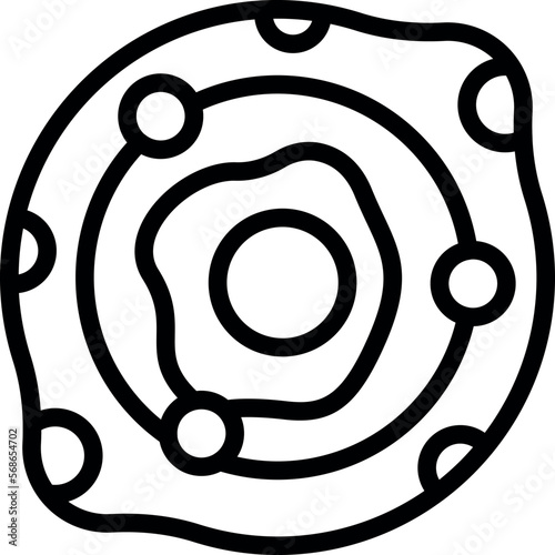 Egg khachapuri icon outline vector. Bread food. Meal dish