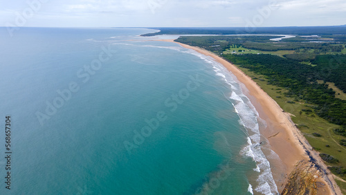 aerial view of beach