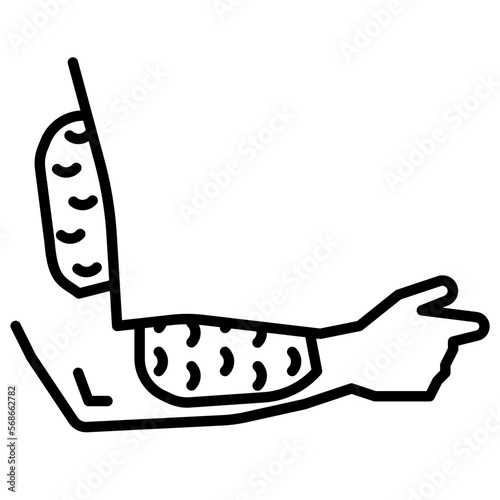 burn line icon